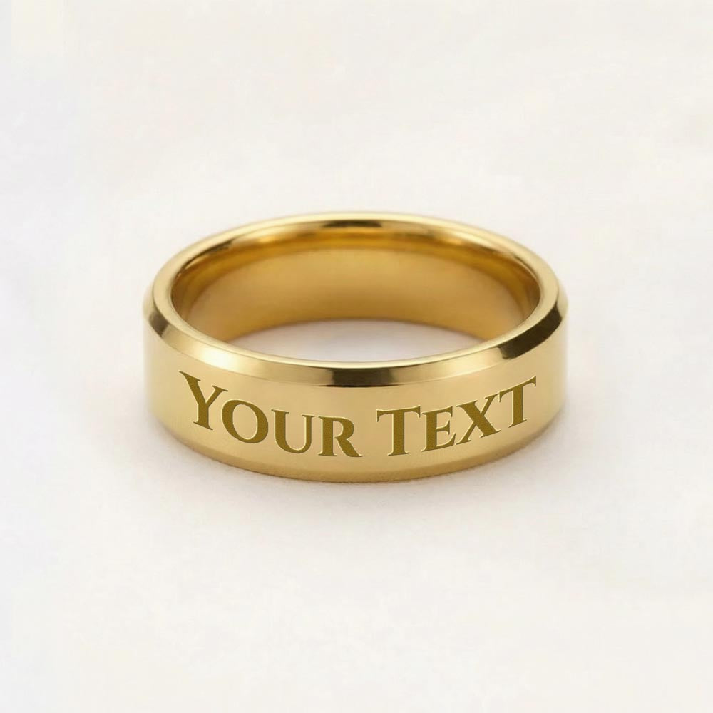 Mens Engraved Ring