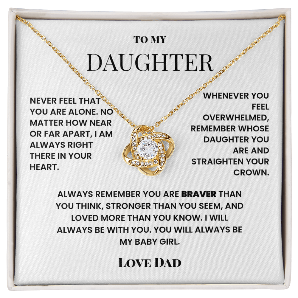 To My Daughter Lone Knot
