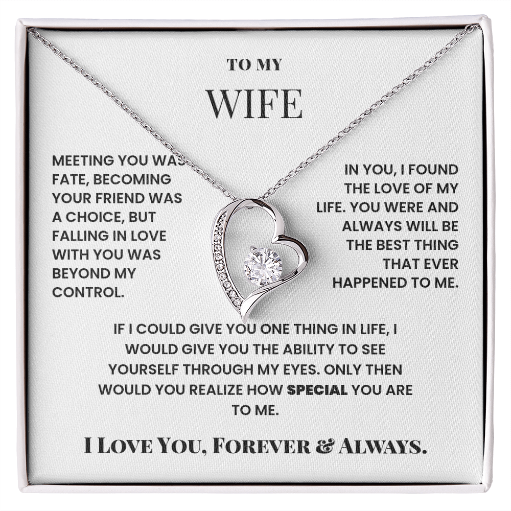 To My Wife Meeting you was fate