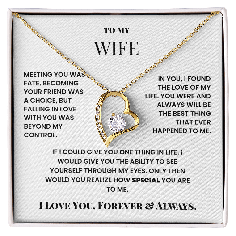 To My Wife Meeting you was fate