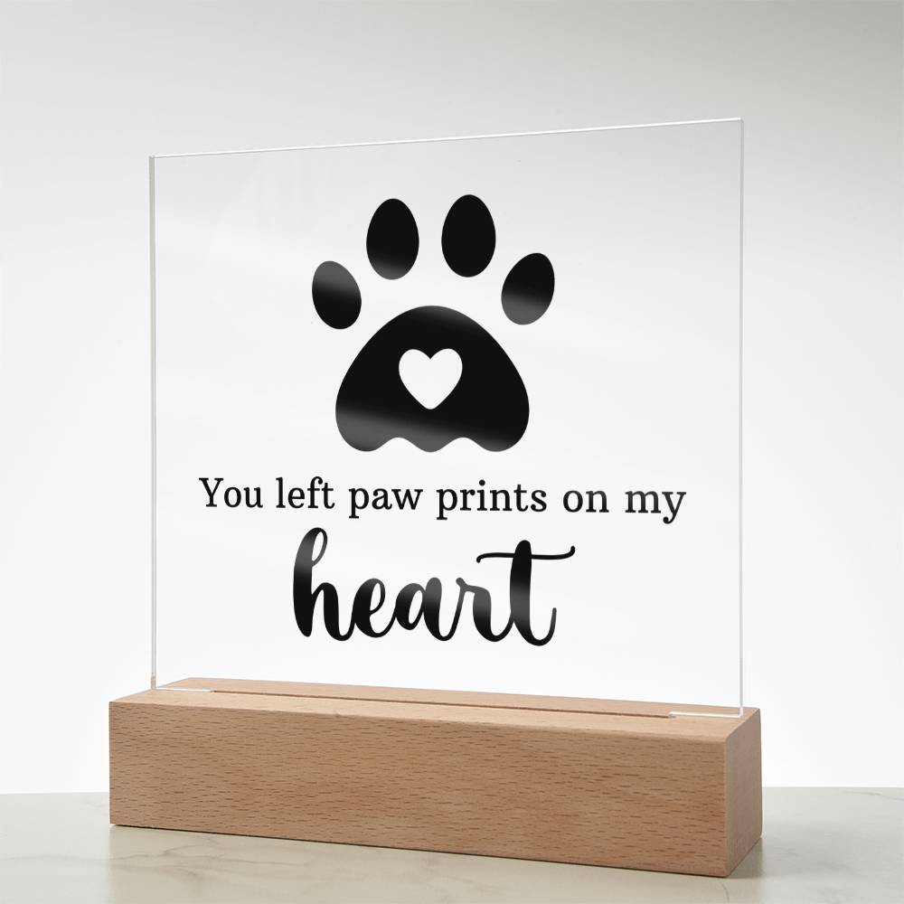 Keepsake Acrylic Bundle - You Left Pawprints In My Heart