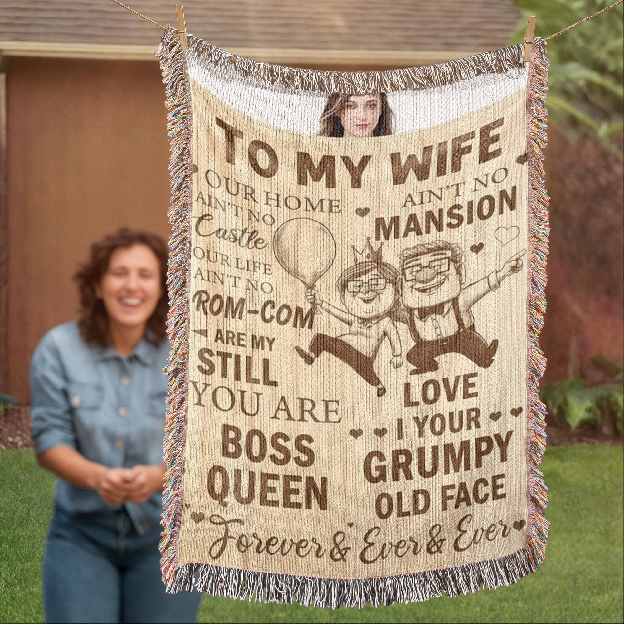 To My Wife Love Blanket