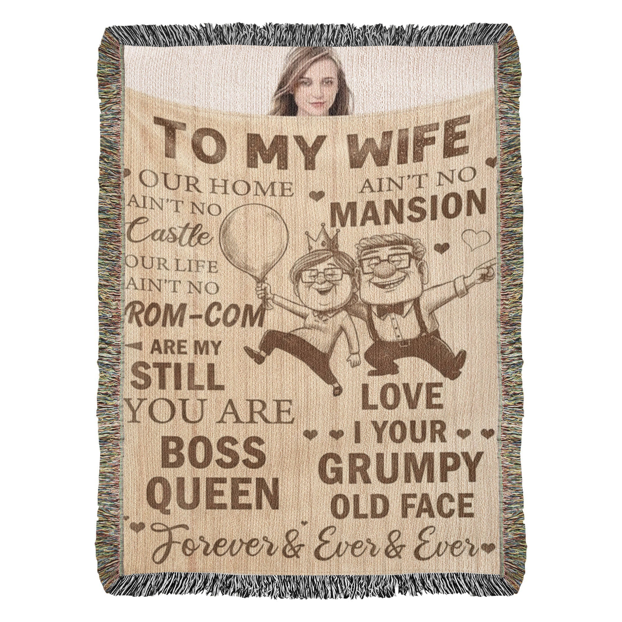 To My Wife Love Blanket