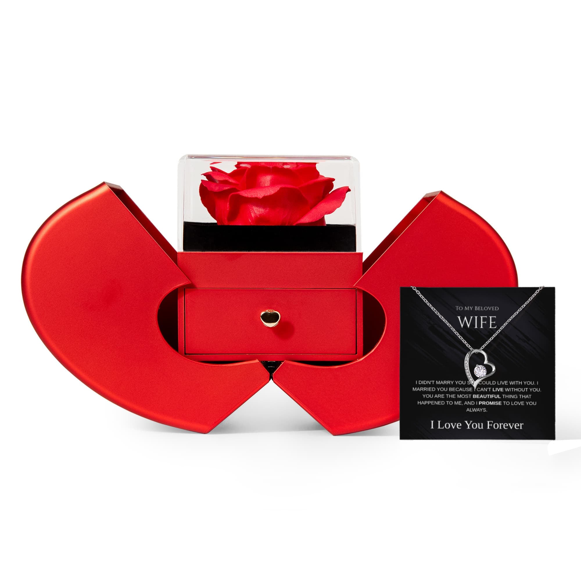 To My Beloved Wife Forever Love Necklace