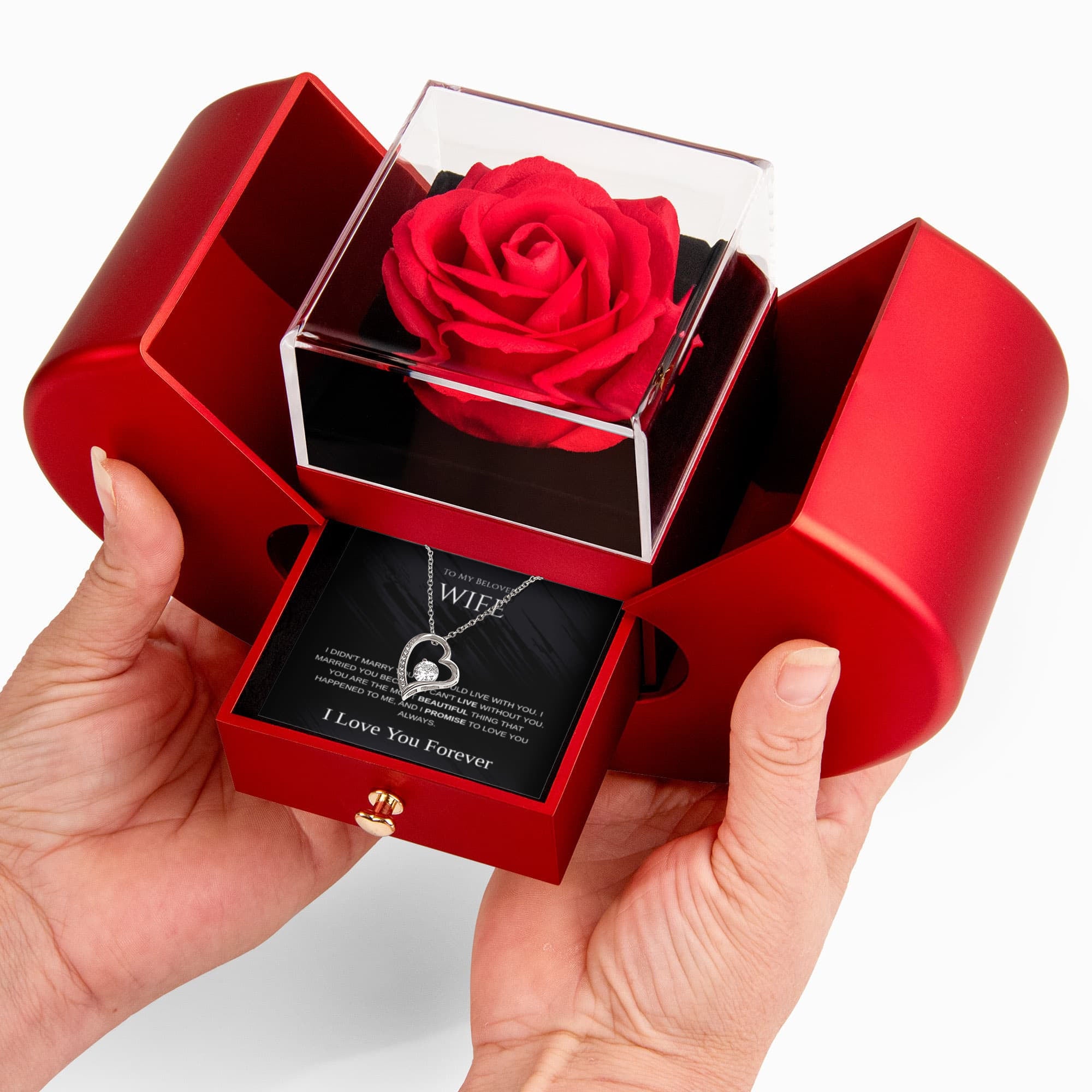 To My Beloved Wife Forever Love Necklace
