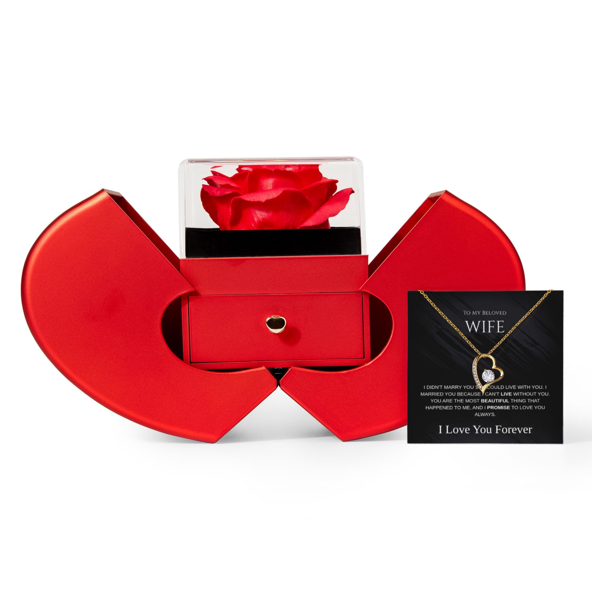 To My Beloved Wife Forever Love Necklace