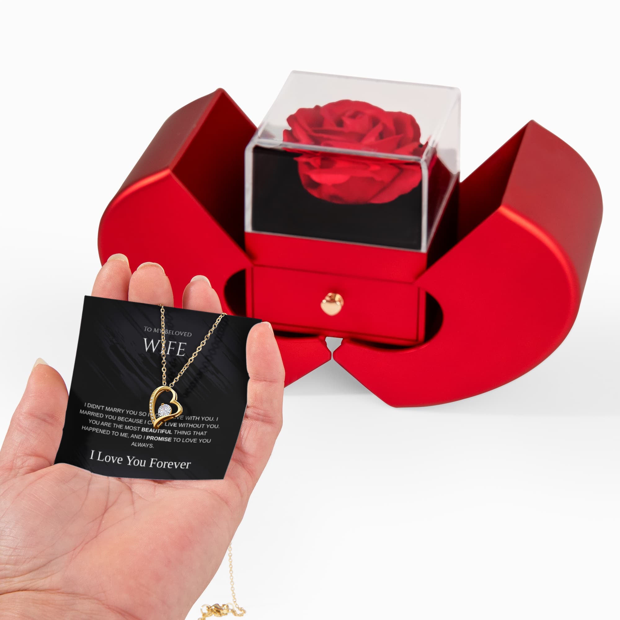 To My Beloved Wife Forever Love Necklace